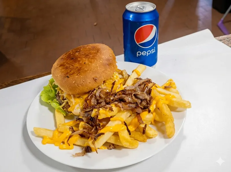 Hamburguesa 1 carne triple cheddar
