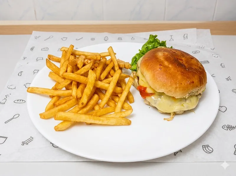 Hamburguesa solo queso