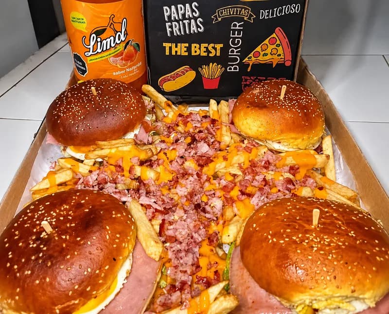 Combo 3 Plush - 4 hamburguesas dobles plush
